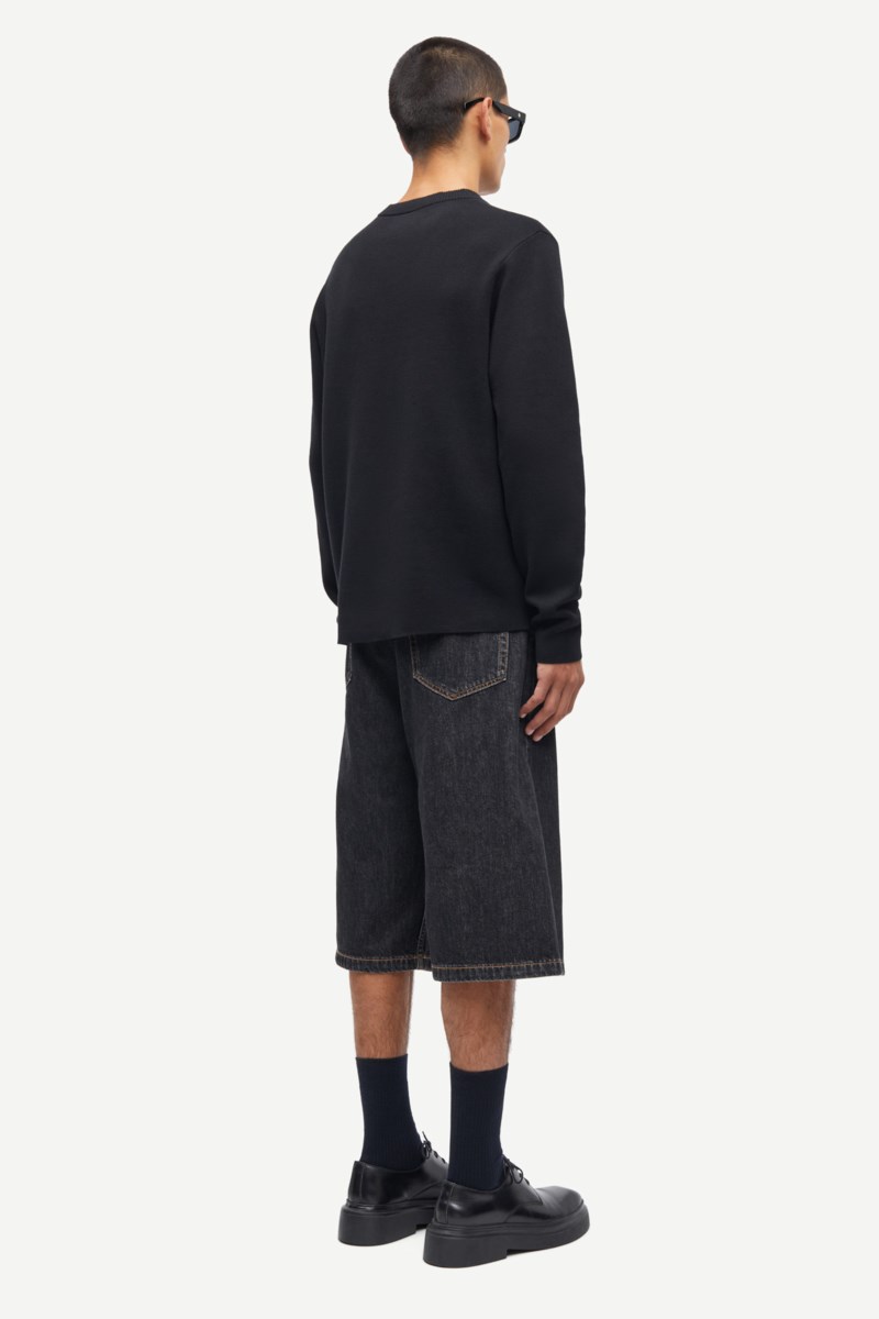 Stickad tröja saniklas black 3