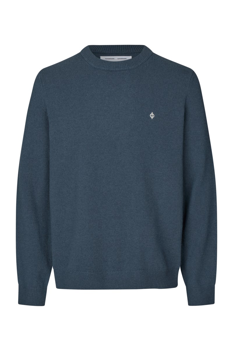 Stickad tröja sapatrik midnight navy 1