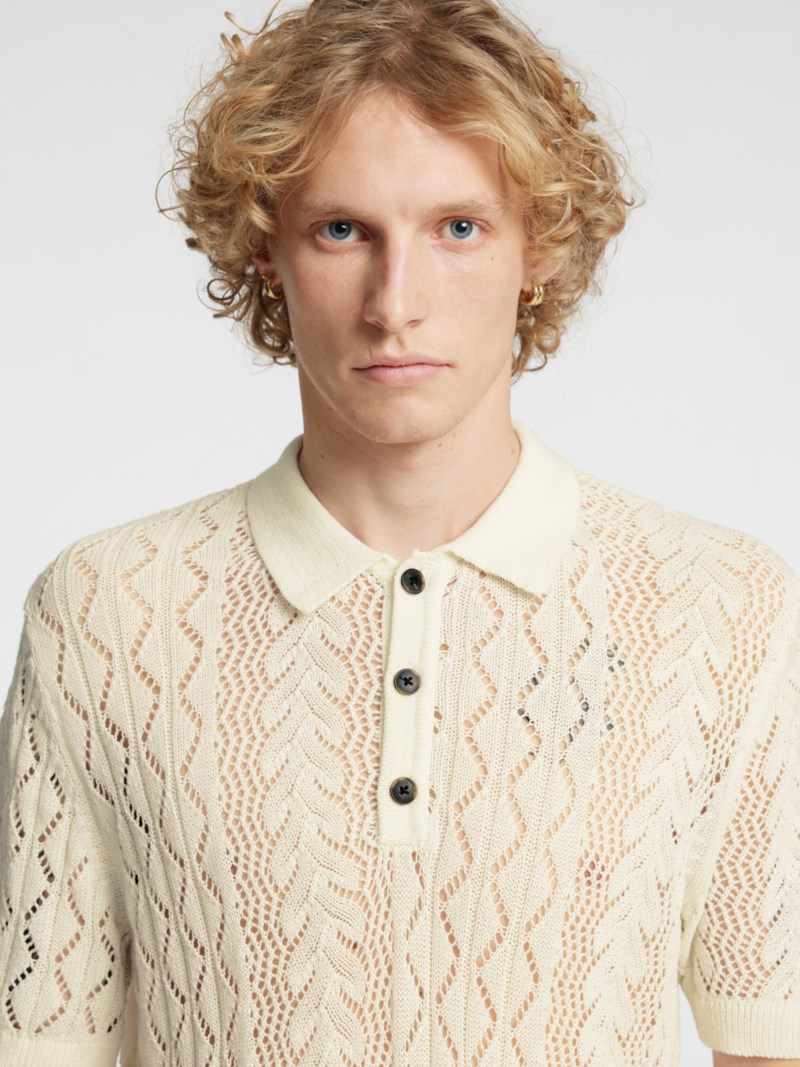 Polo anrmani crochet coconut milk 6
