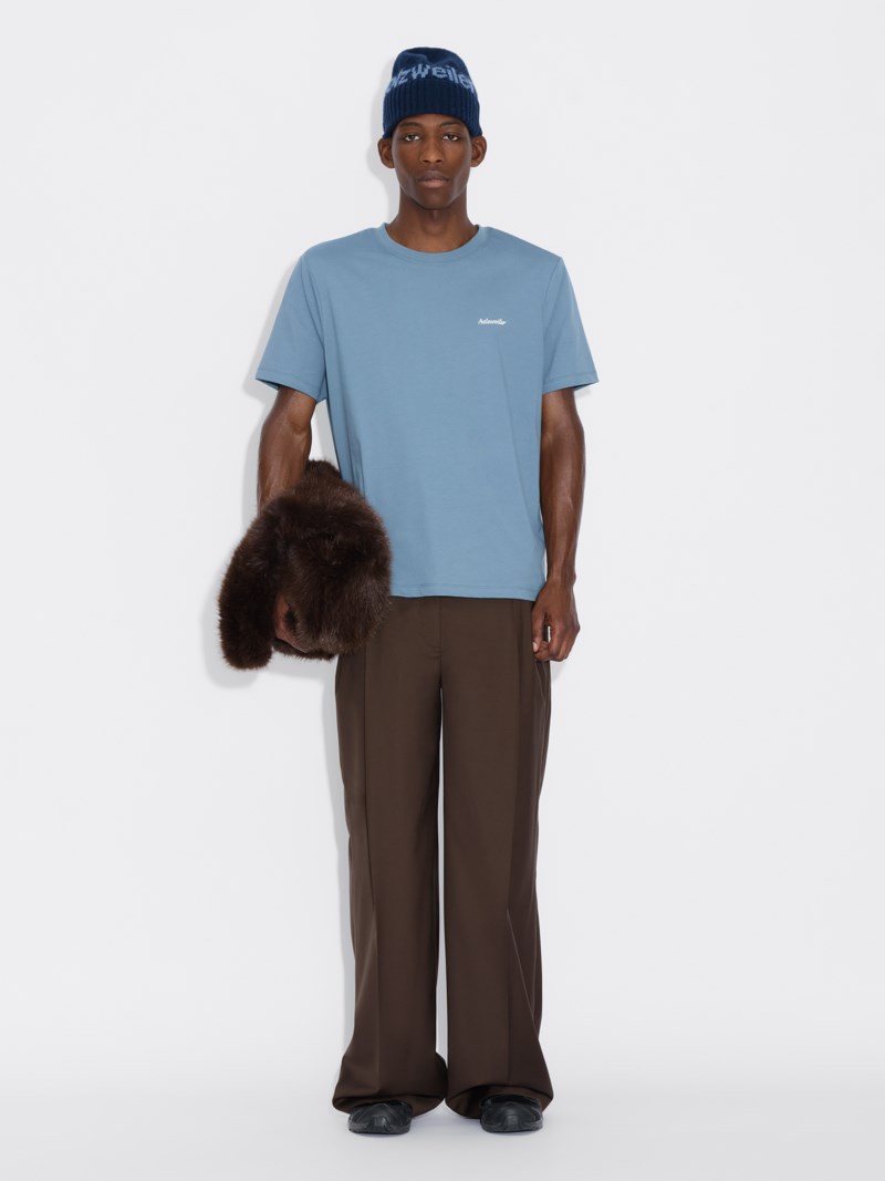 T-shirt m. regular blue 2
