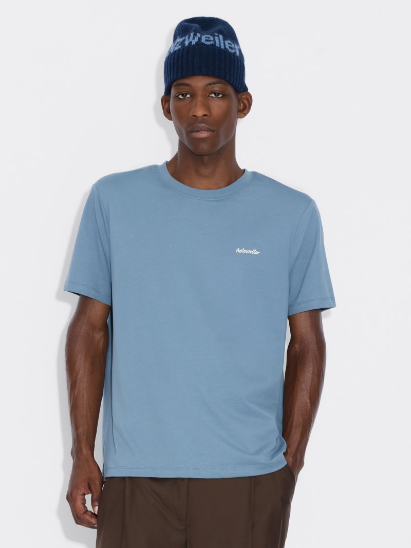 T-shirt m. regular blue 3