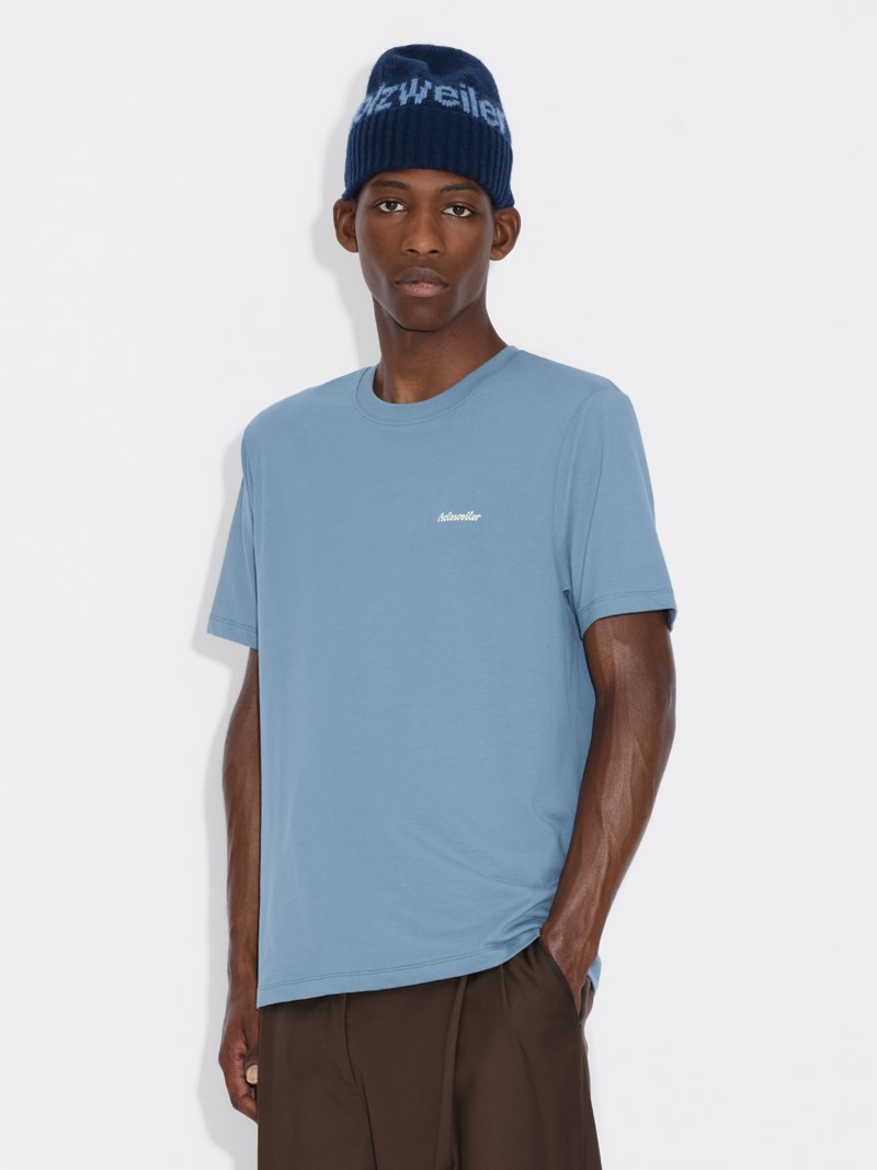 T-shirt m. regular blue 4