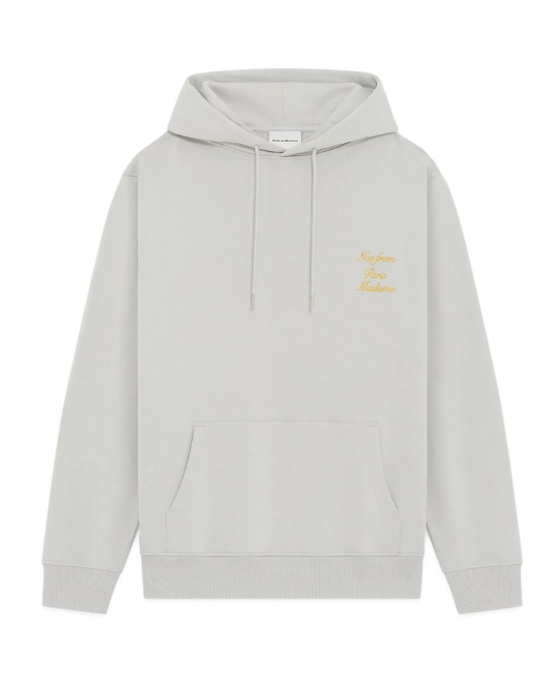 Hoodie slogan calligraphie heather grey 1