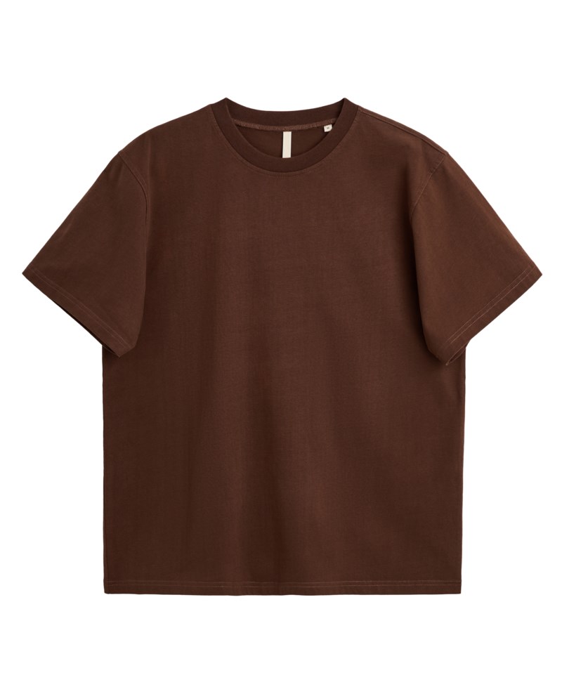 T-shirt easy hours brown 1