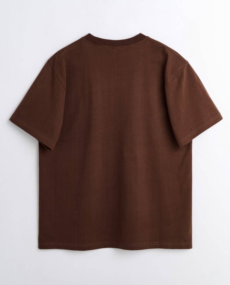T-shirt easy hours brown 2