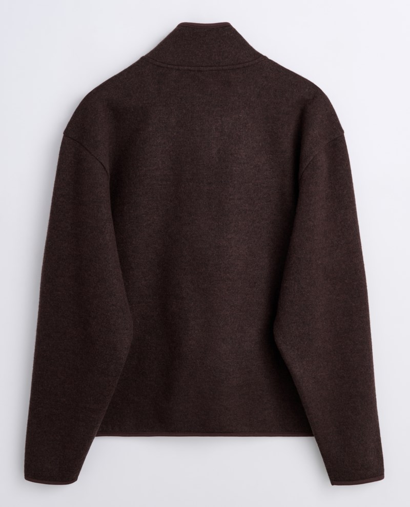 Sweatshirt wool half-zip navy 2