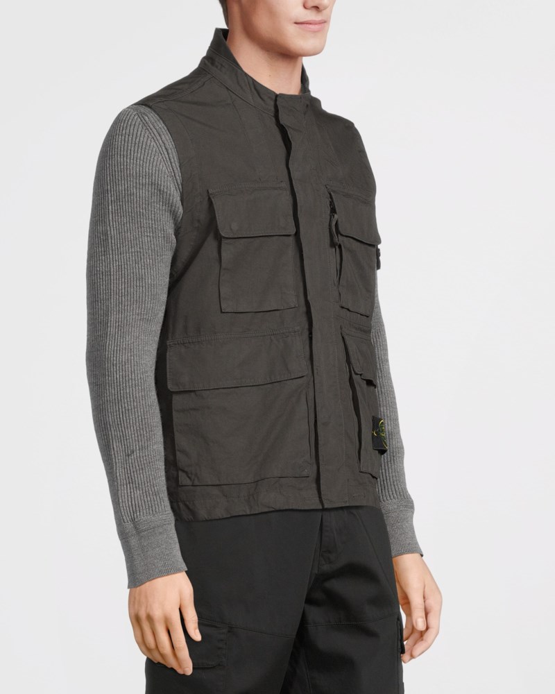 Väst canvas weave lead grey 3