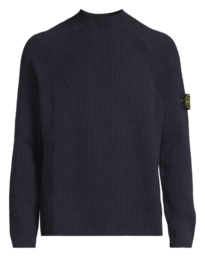 Stickad tröja vanisé navy blue 1