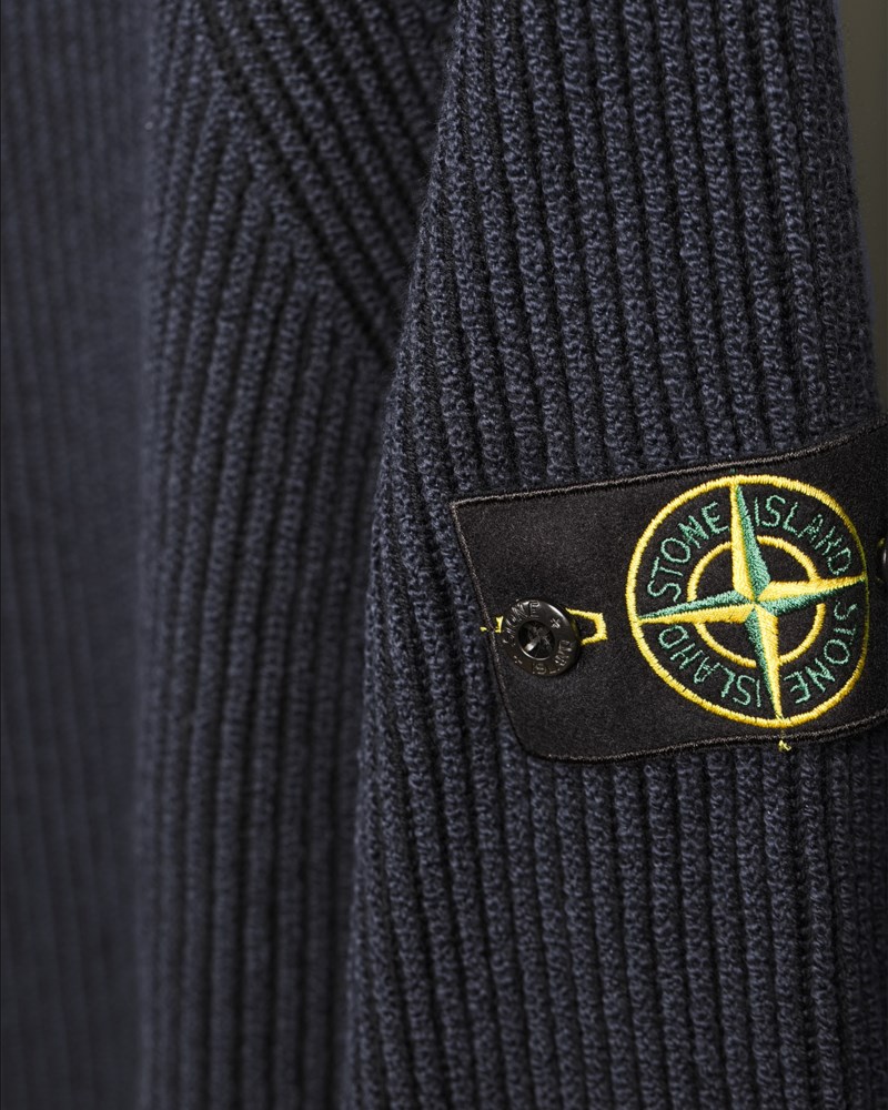 Stickad tröja vanisé navy blue 5