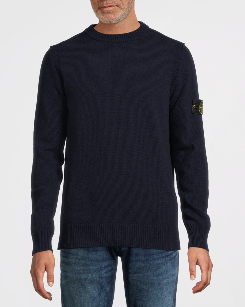 Stone Island Tröja lambswool herr – bild 2