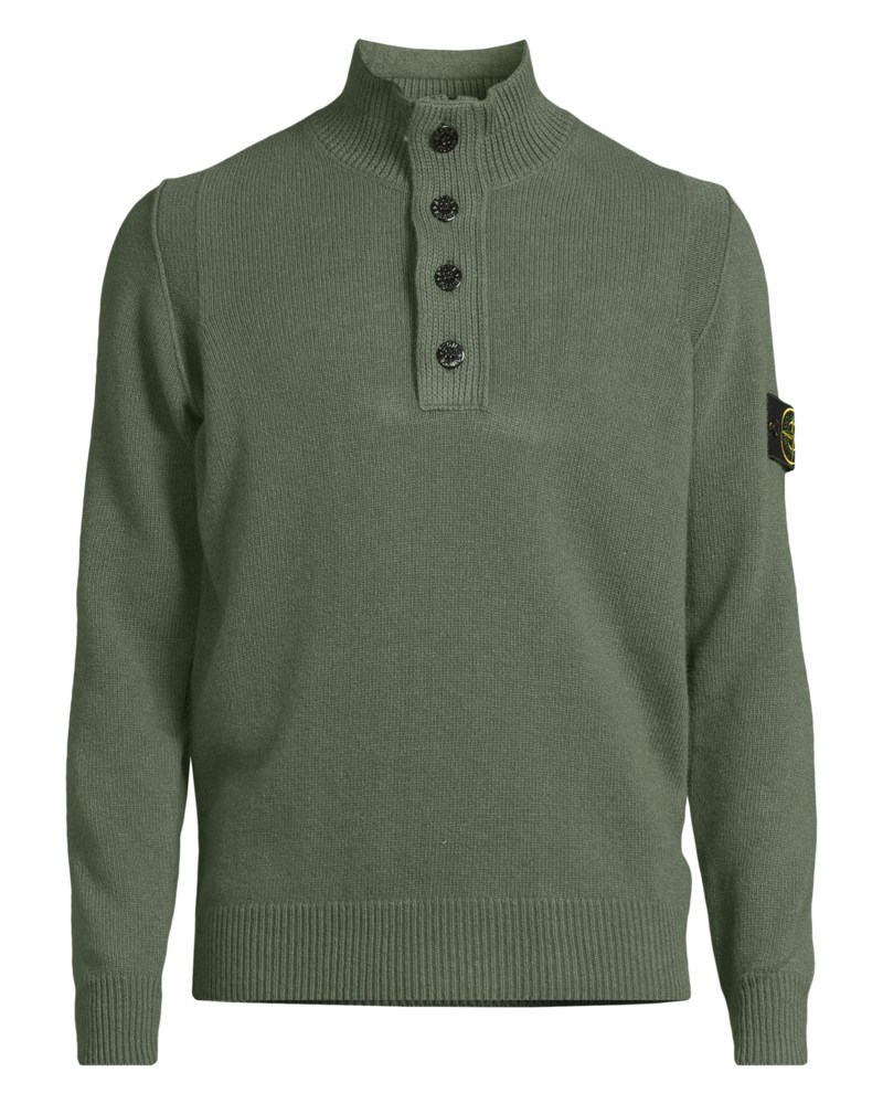 Stickad tröja half-zip 1