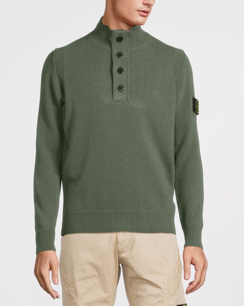Stickad tröja half-zip 2