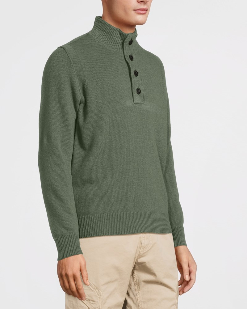 Stickad tröja half-zip 3