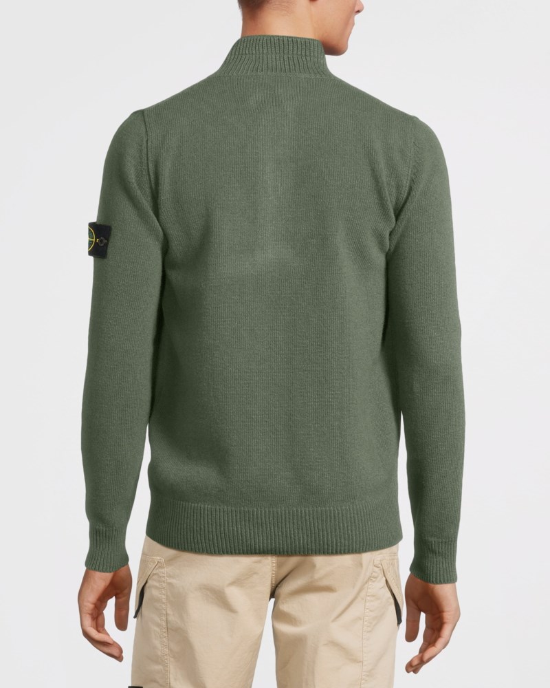Stickad tröja half-zip 4