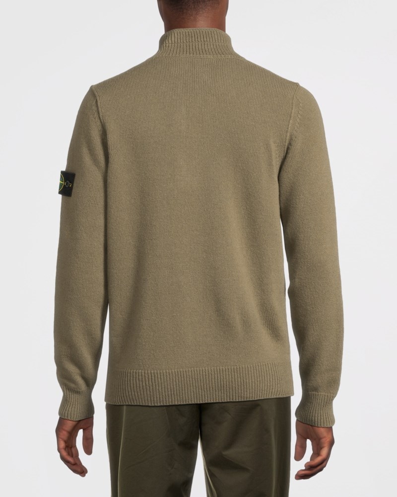 Stone Island Stickad tröja half-zip herr – bild 3