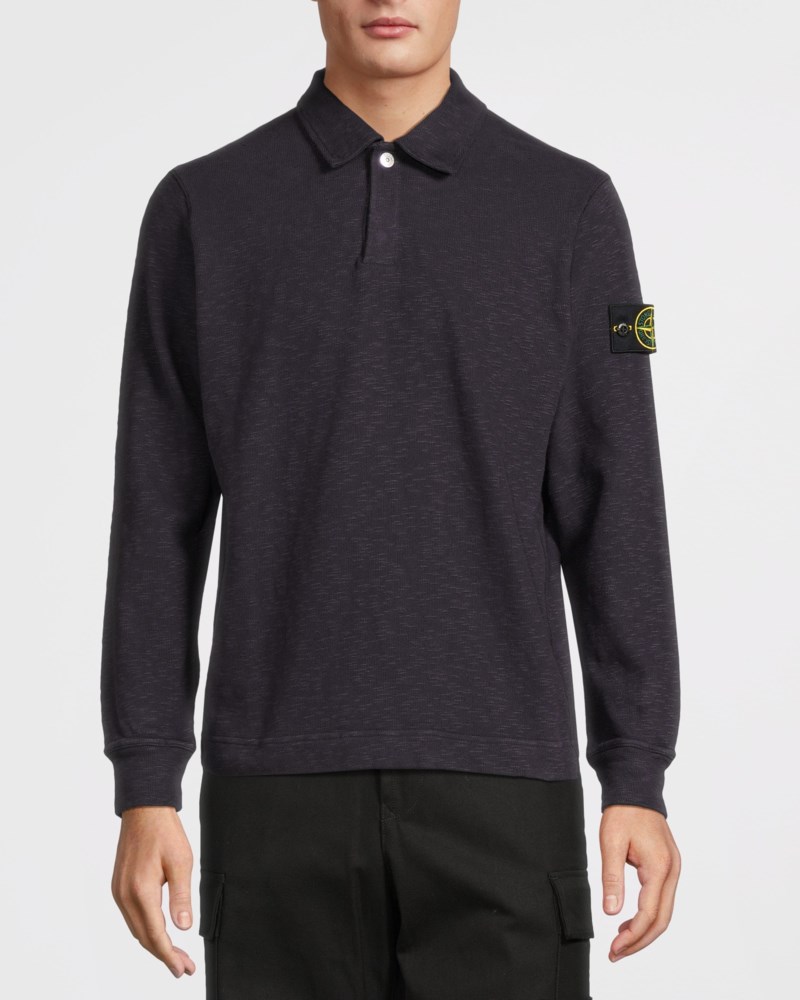 Sweatshirt polo vanisé dark blue 2