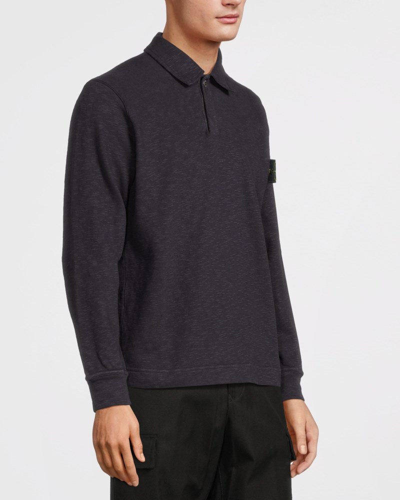 Sweatshirt polo vanisé dark blue 3