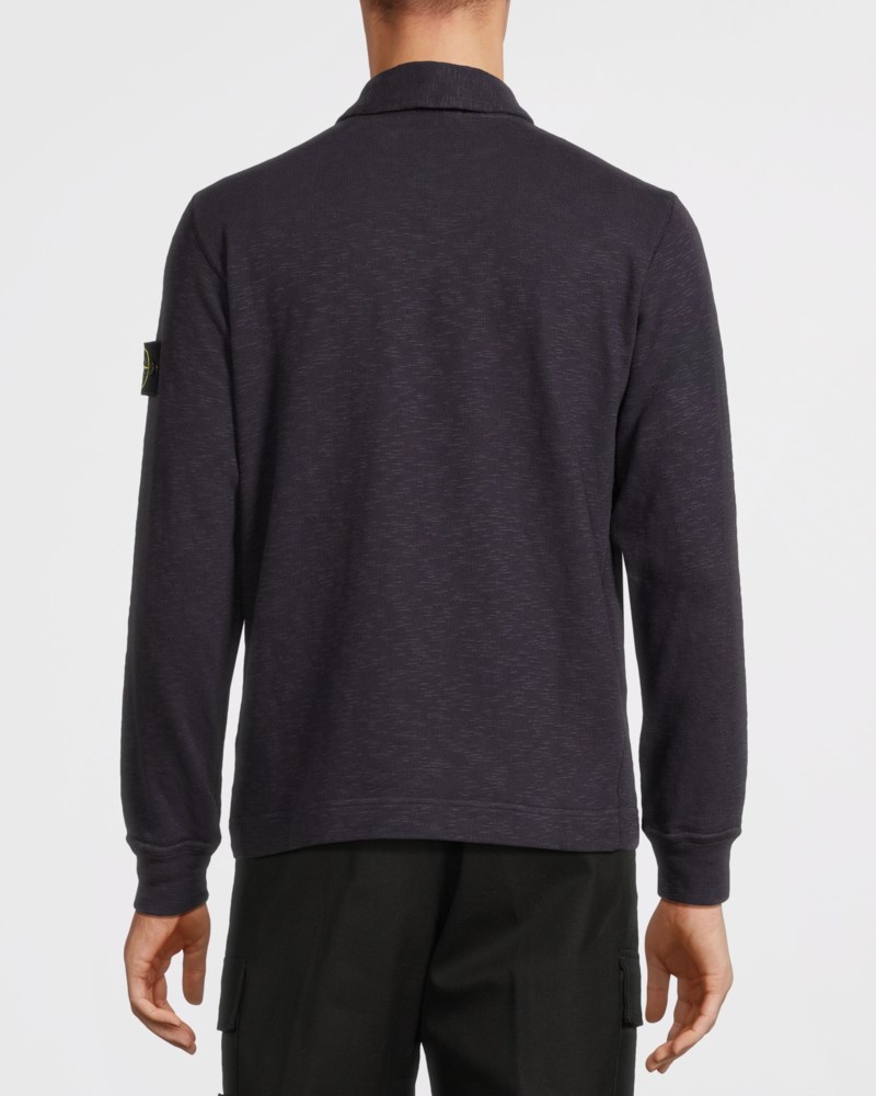 Sweatshirt polo vanisé dark blue 4