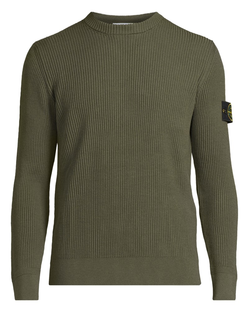 Stickad tröja rib dark gray 1