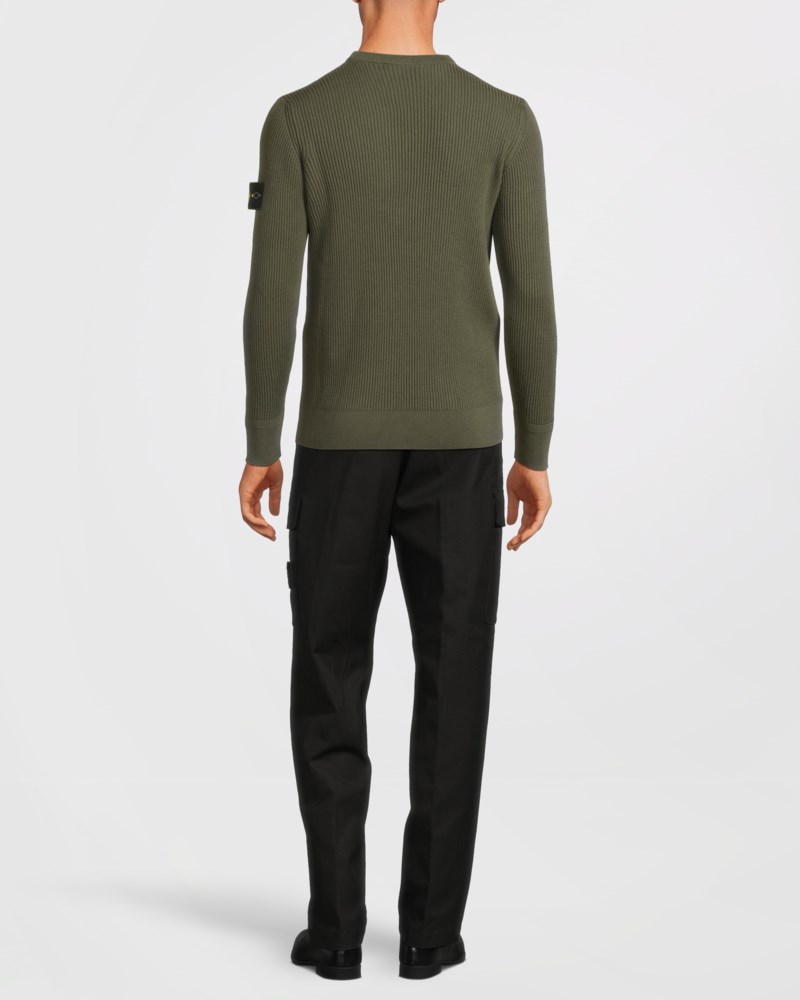 Stickad tröja rib dark gray 4