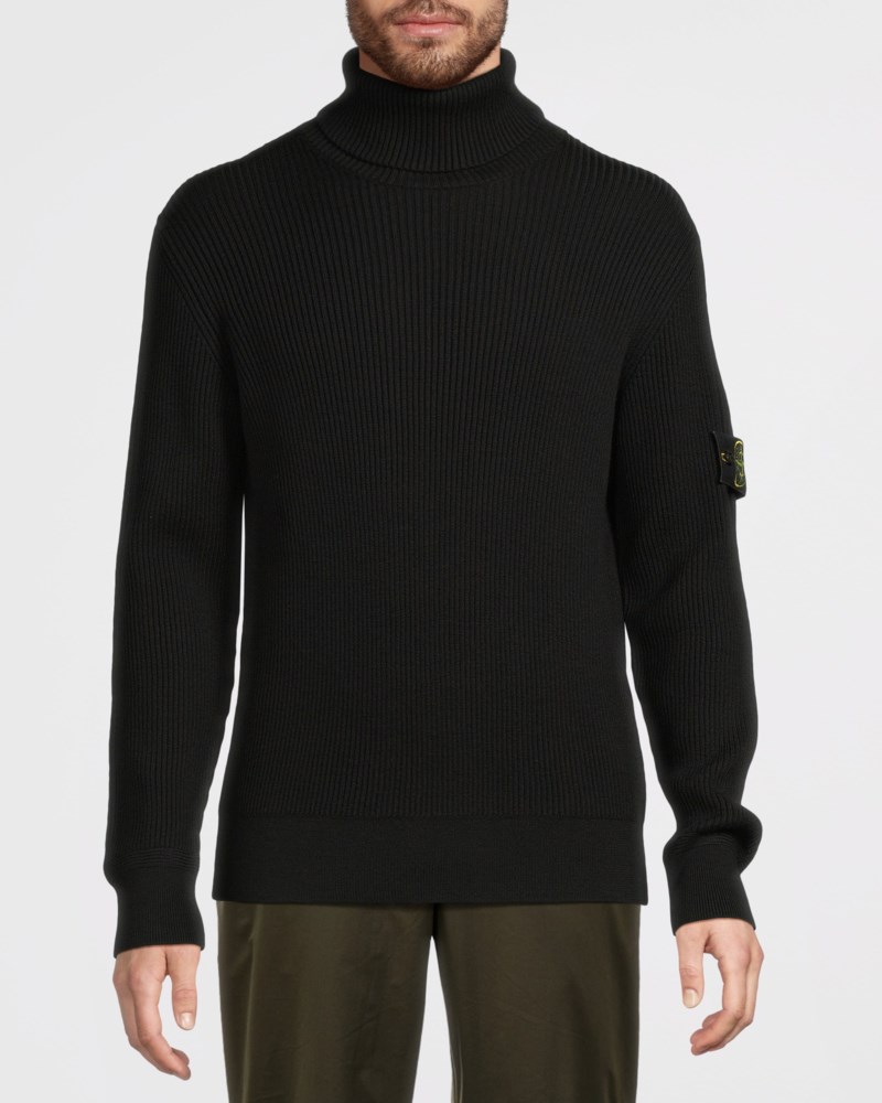Stone Island Stickad tröja full rib herr – bild 2