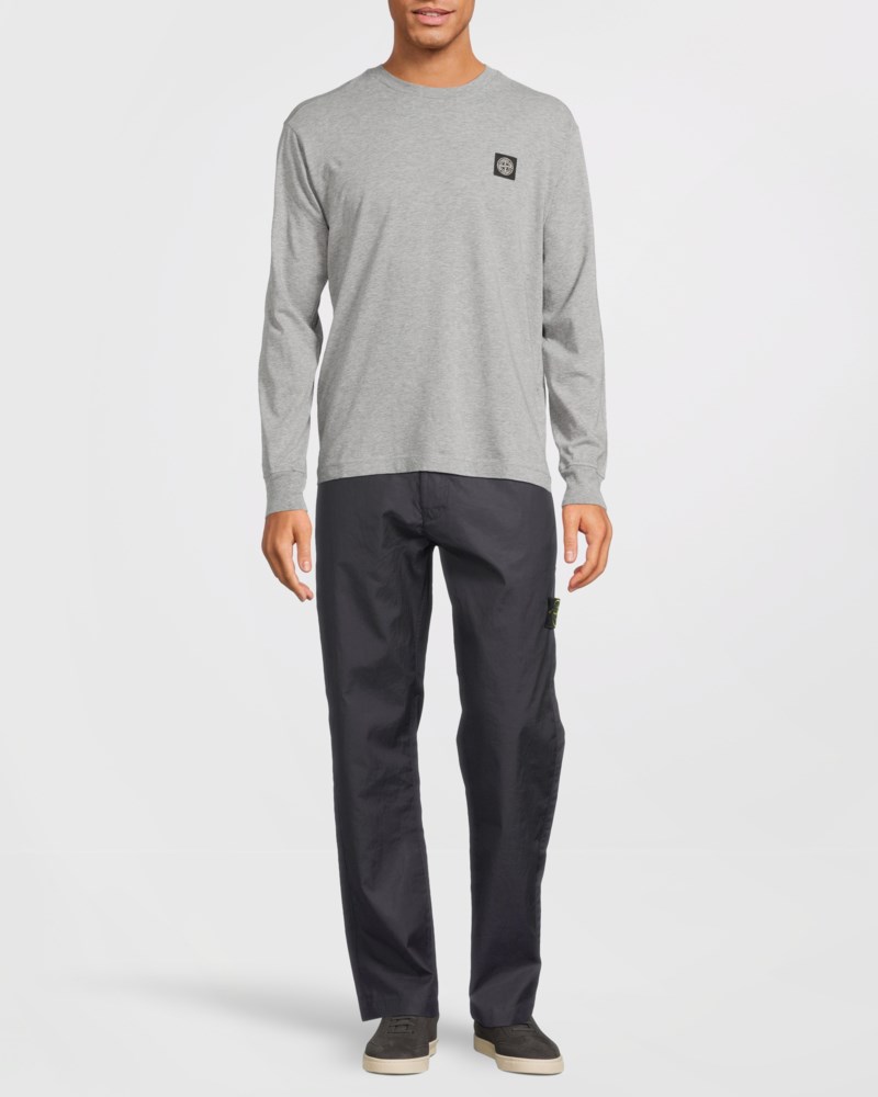 Tröja logo dust grey melange 2