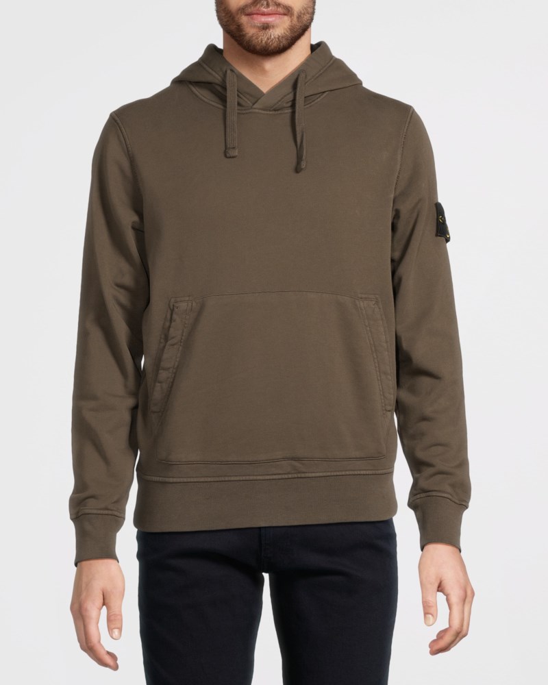 Stone Island Hoodie logo badge herr – bild 2