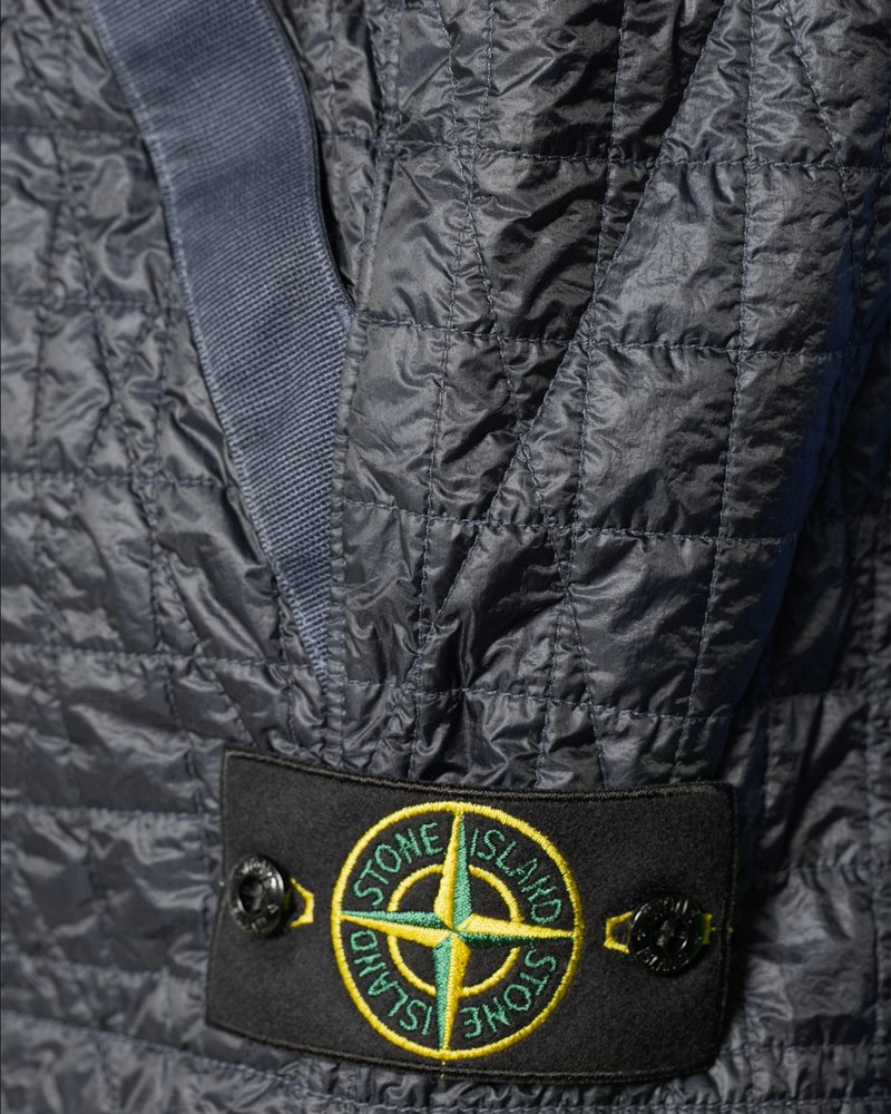 Väst crinkle reps quilted dark blue 5