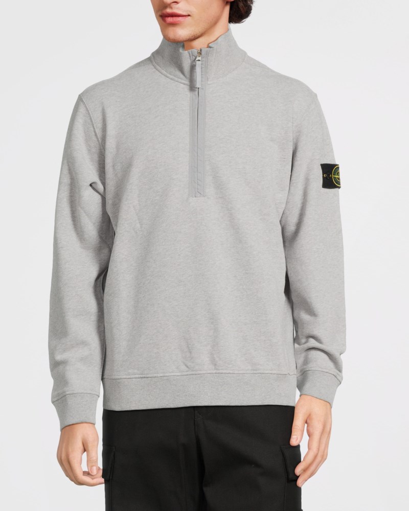 Sweatshirt 6100068 brushed cotton fleece dark gray 2