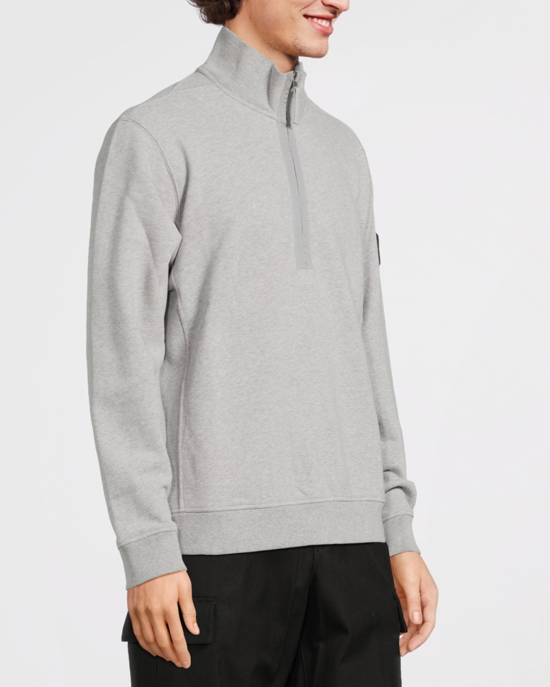 Sweatshirt 6100068 brushed cotton fleece dark gray 3