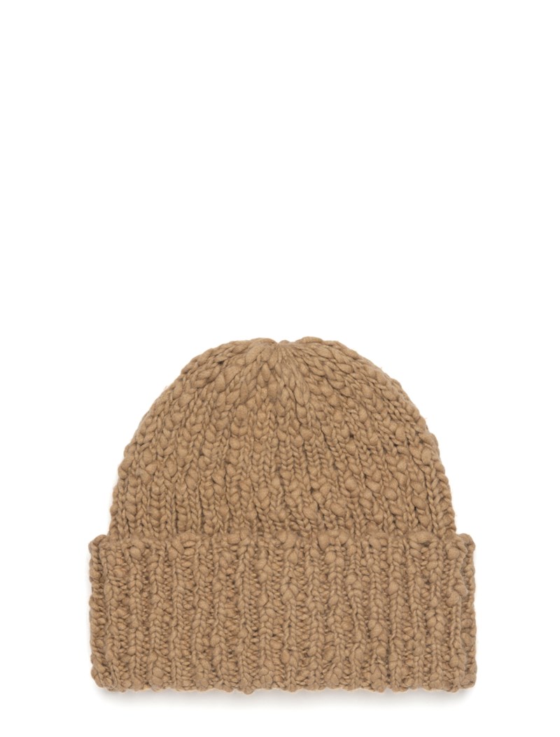 Mössa chunky slub beige 1