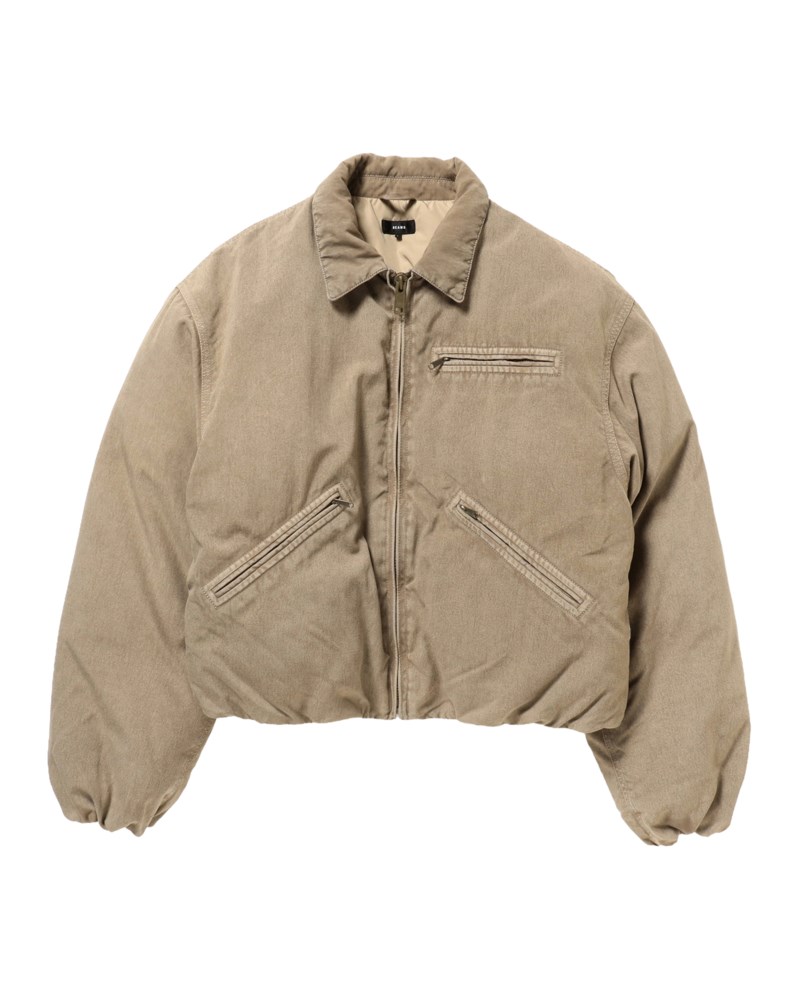Puffer duck down workwear taupe 1
