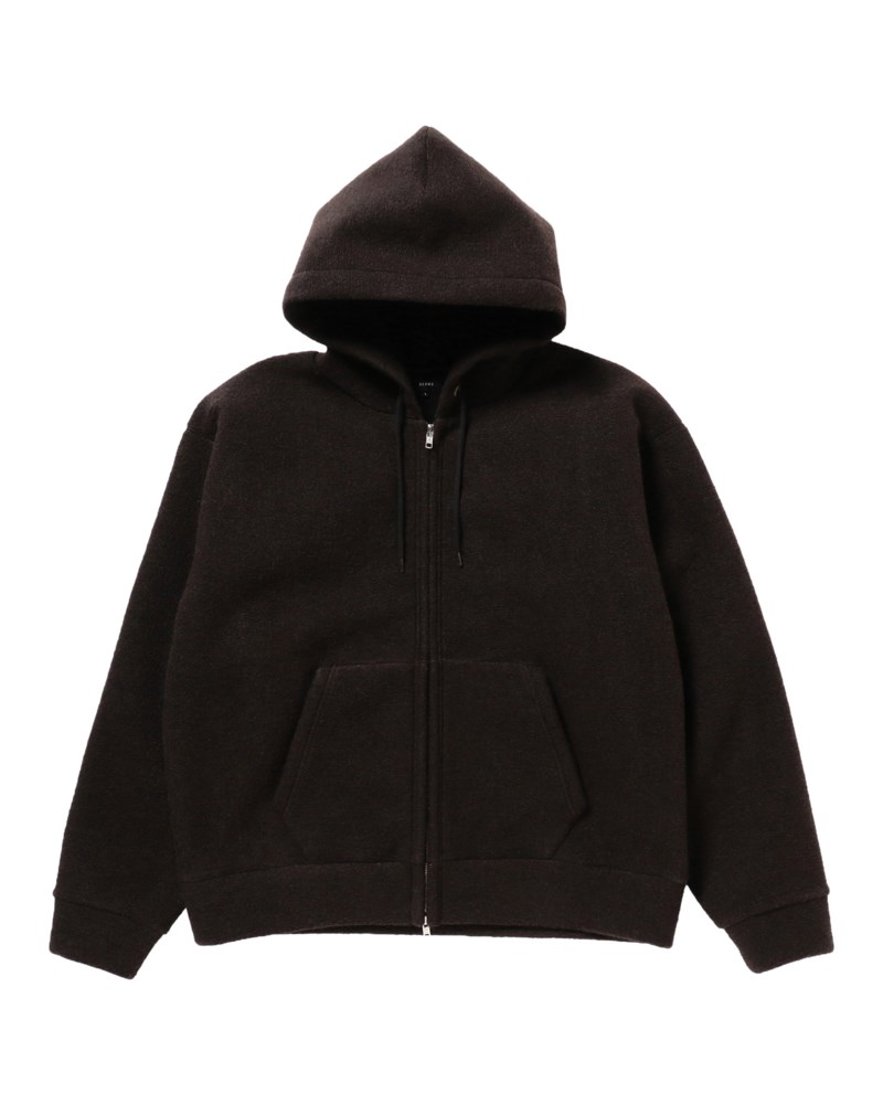 Hoodie sliver hood d.brown 1