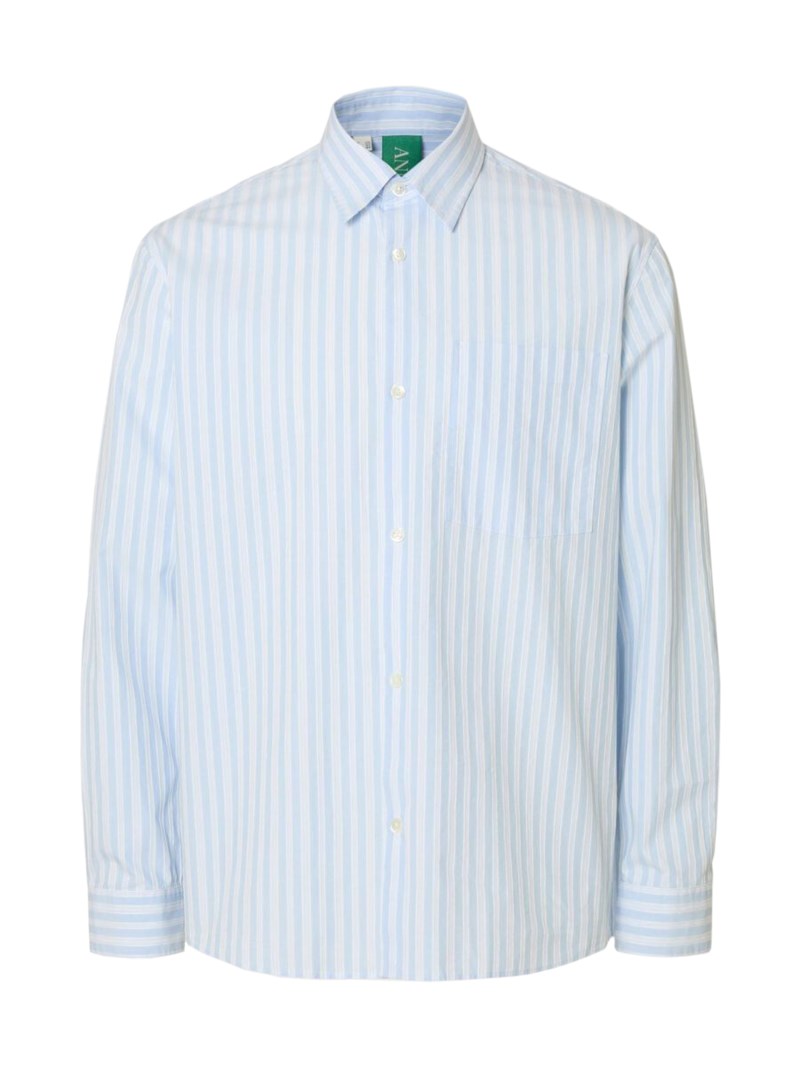 Skjorta anraslund dobby cashmere blue 1