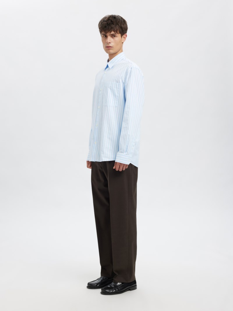 Skjorta anraslund dobby cashmere blue 4
