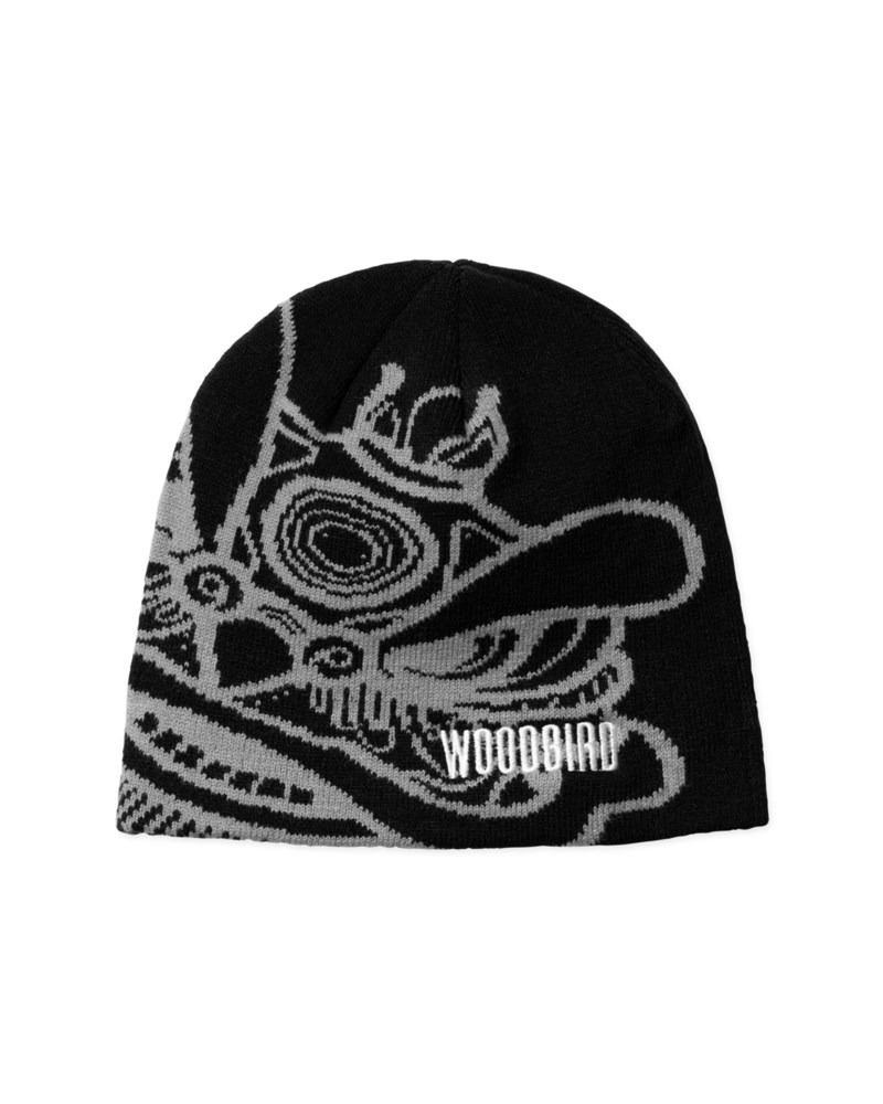 Beanie yan lion jq beanie dark brown / yellow 13