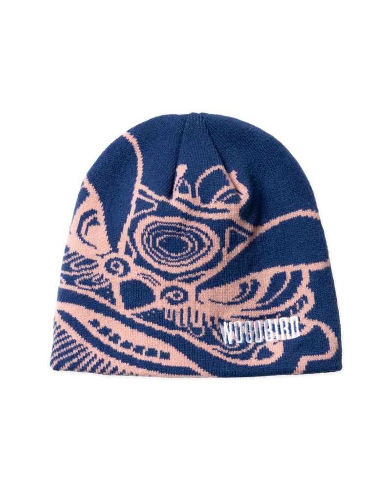 Beanie yan lion jq beanie dark brown / yellow 7