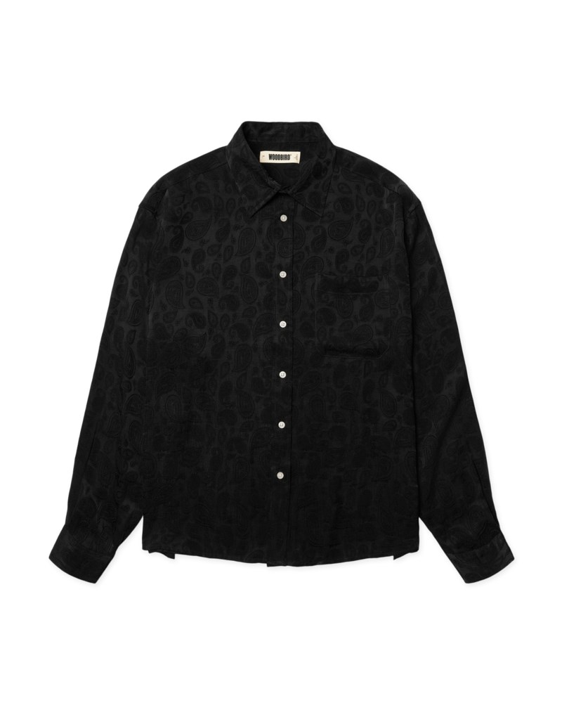 Skjorta buzo paisley svart 1