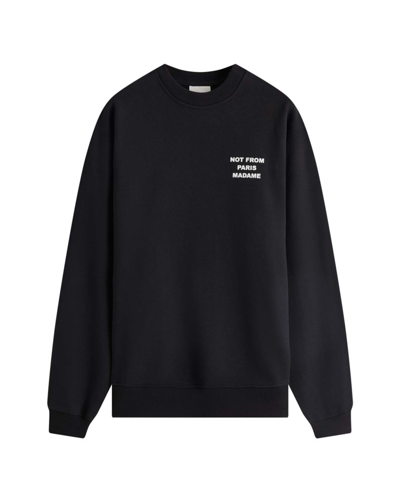 Sweatshirt le slogan svart 1