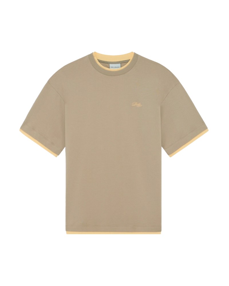 T-shirt d miroir beige 1