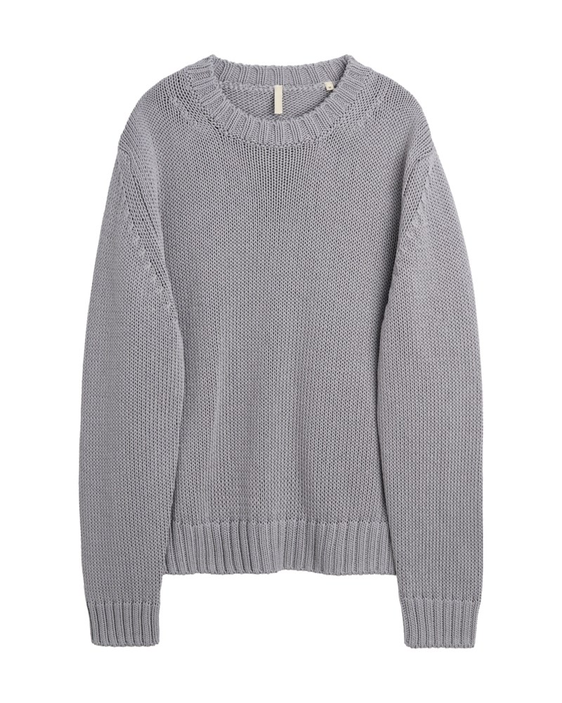 Tröja frederik cotton grey melange 1