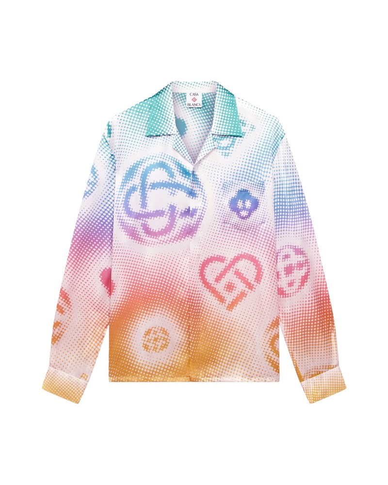 Skjorta halftone logo cuban collar 1