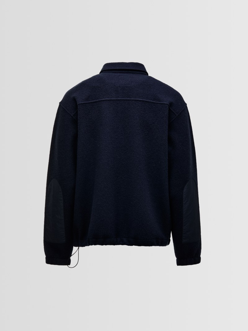 Tröja oakdale boiled wool shirt marin 2