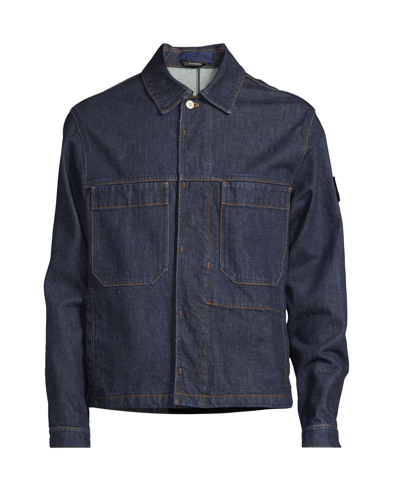 Stone Island - Jacka contrast stitch denim blue rinse | NK