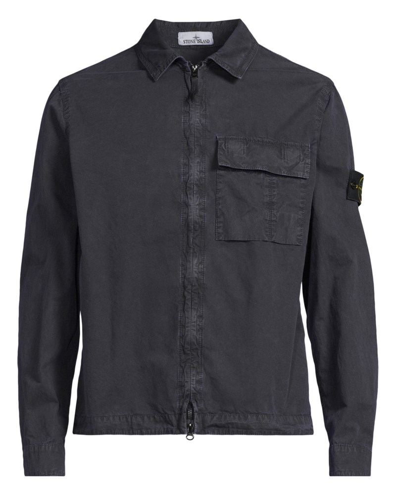 Overshirt brushed cotton canvas 'old' effect 2