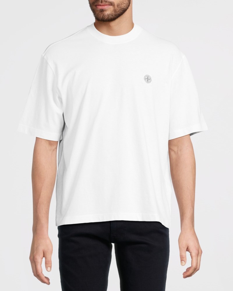 Stone Island T-shirt combed cotton jersey herr – bild 2