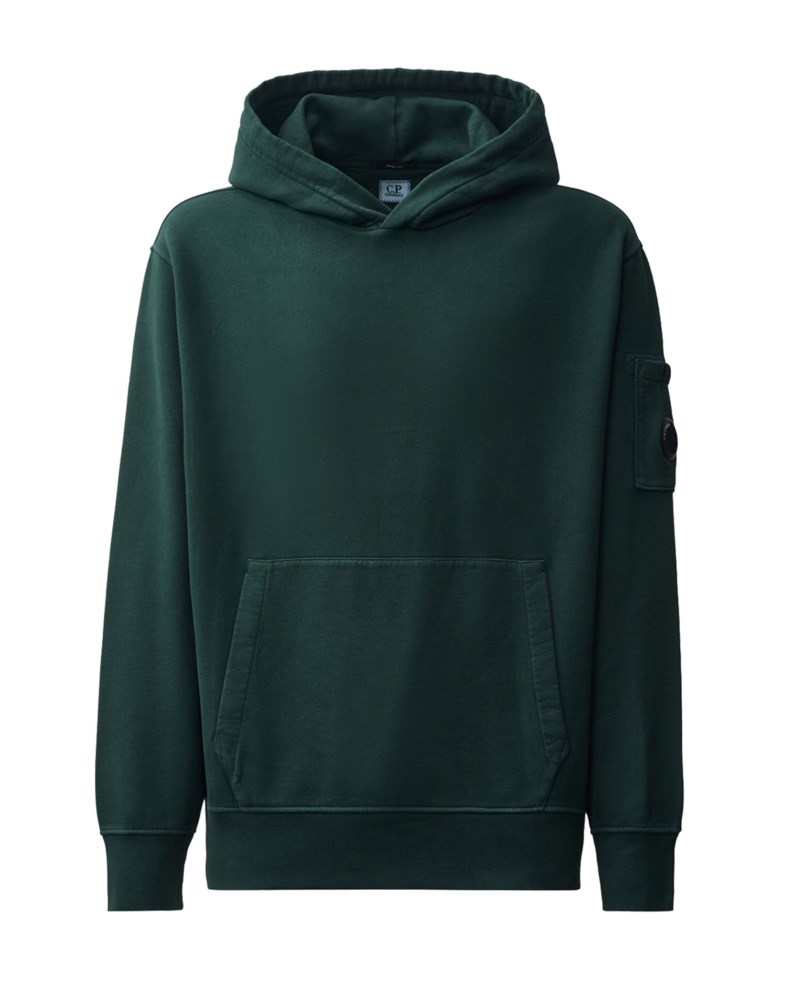 Hoodie brushed and emerized diagonal