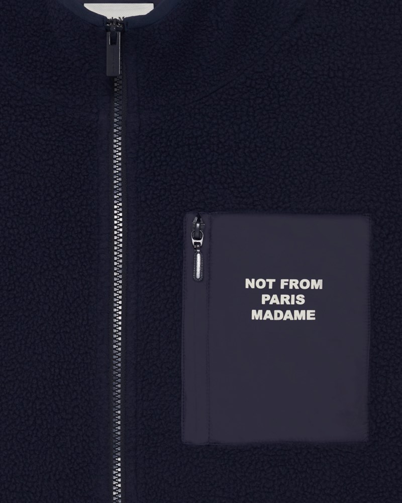 Drôle De Monsieur Jacka slogan zipped sherpa herr – bild 2