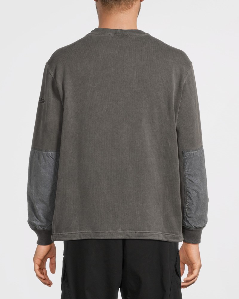 Stone Island Sweatshirt 6100033 uneve pigment dyed vanisé cotton jersey herr – bild 3