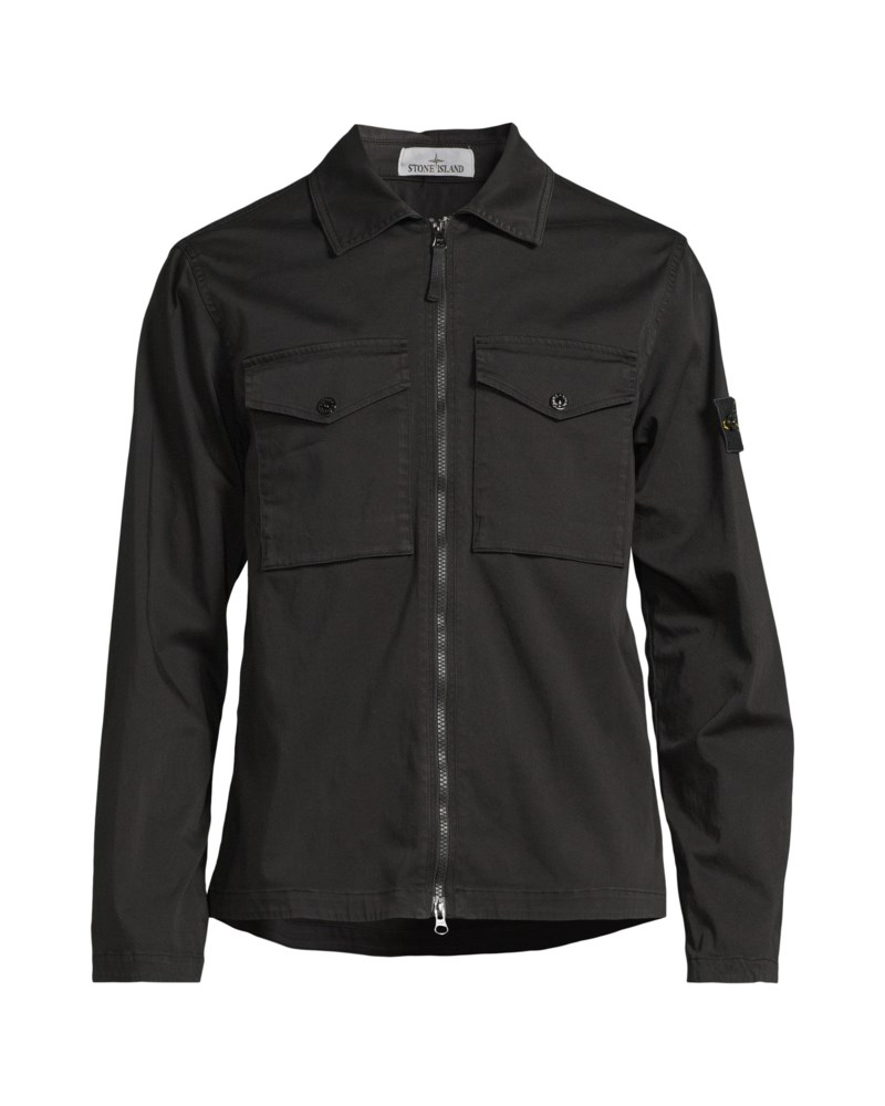 Overshirt stretch cotton satin 1200010